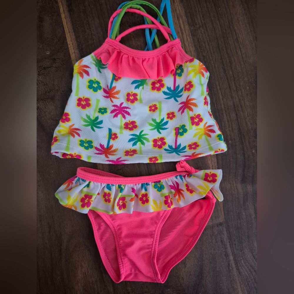 Real Love Tropical Print Tankini